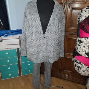 Torrid tweed black and white suit
